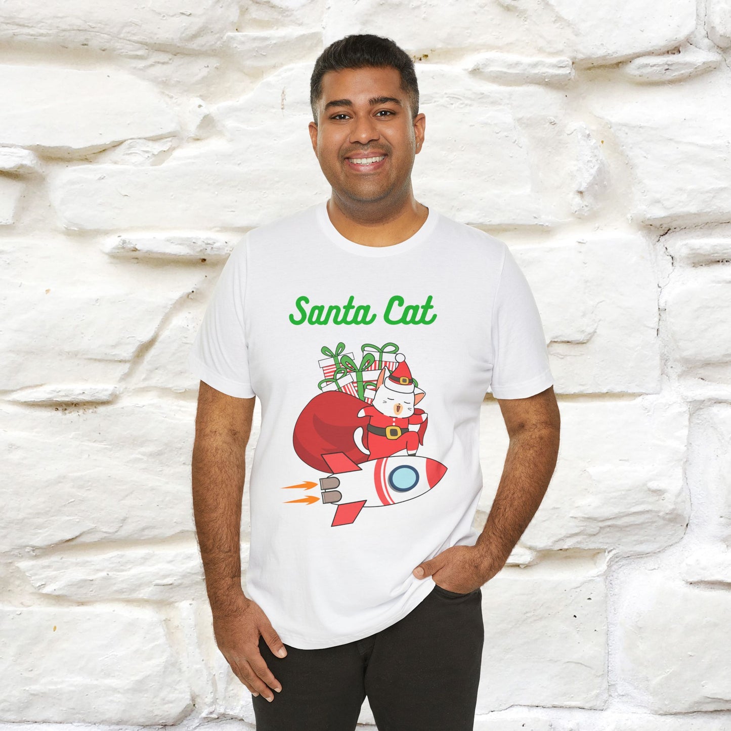 "Funny Santa Cat..." | Cat T-Shirt | Nunu&Miao Studio