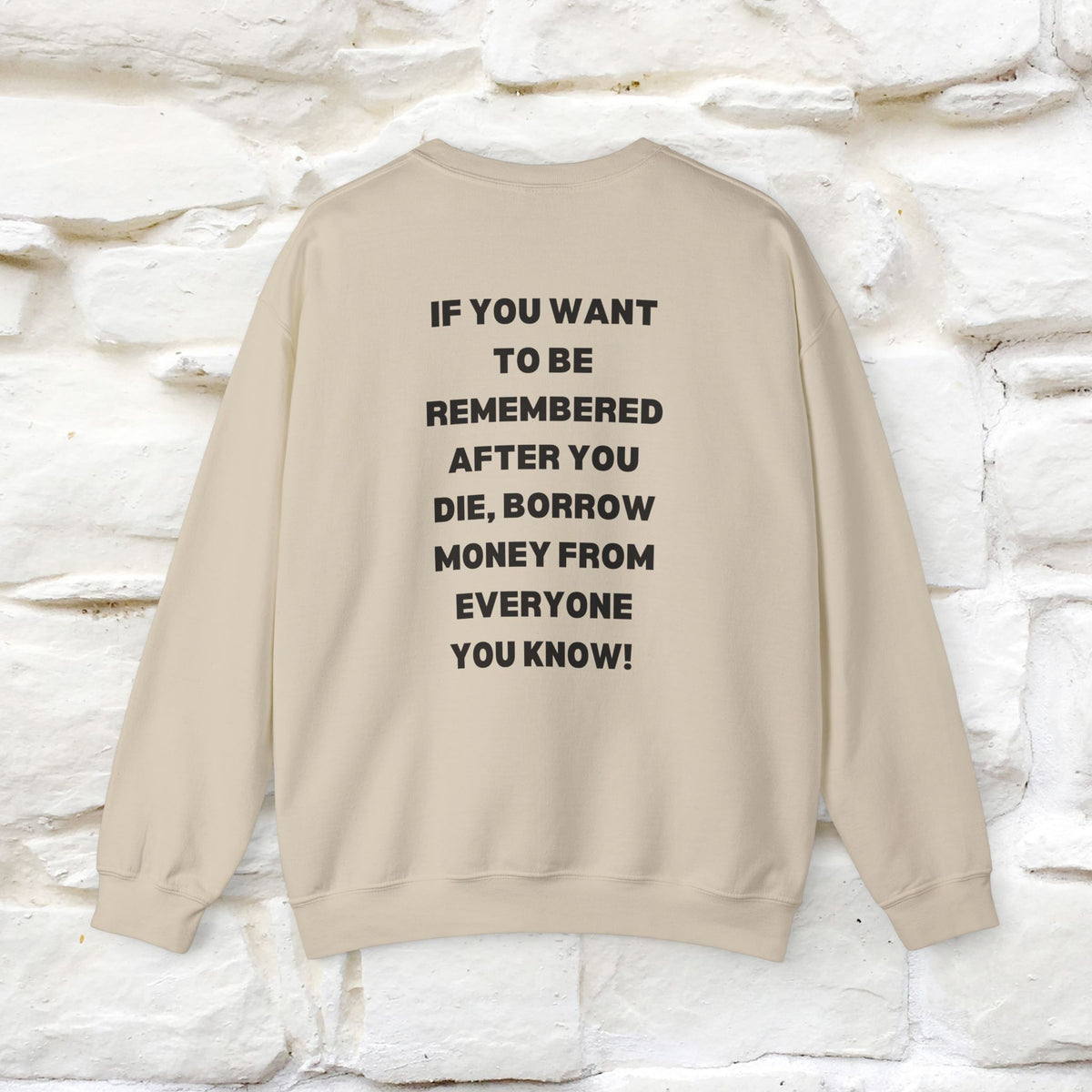 ''If You Want To Be Remembered...'' | Cute Cat Sweatshirt | Nunu&Miao Studio