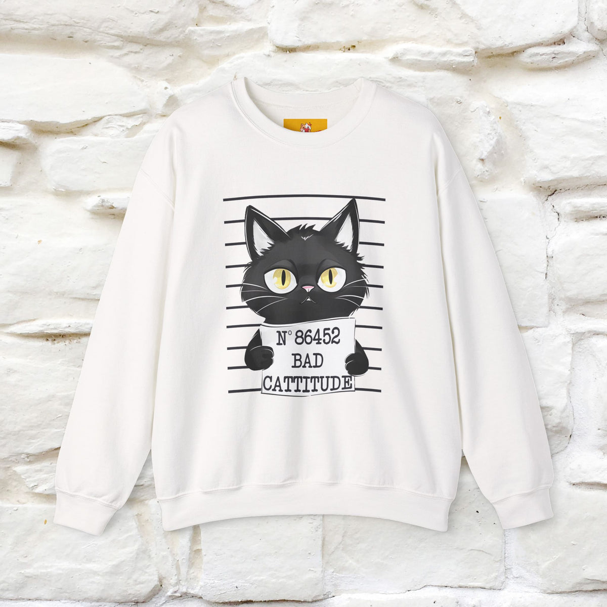 ''Bad Cattitude'' |Cat Sweatshirt | Nunu&Miao Studio