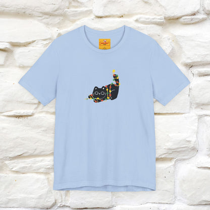 ''Be The Light" Cat T-Shirt| Front & Back Design | Nunu&Miao Studio - Nunu&Miao Studio