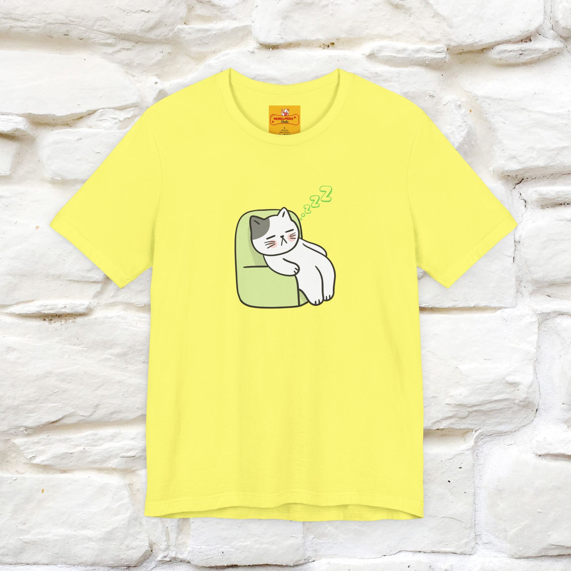 "Keep going… the couch isn’t going to nap on itself." Cat T-Shirt| Front & Back Design | Nunu&Miao Studio - Nunu&Miao Studio