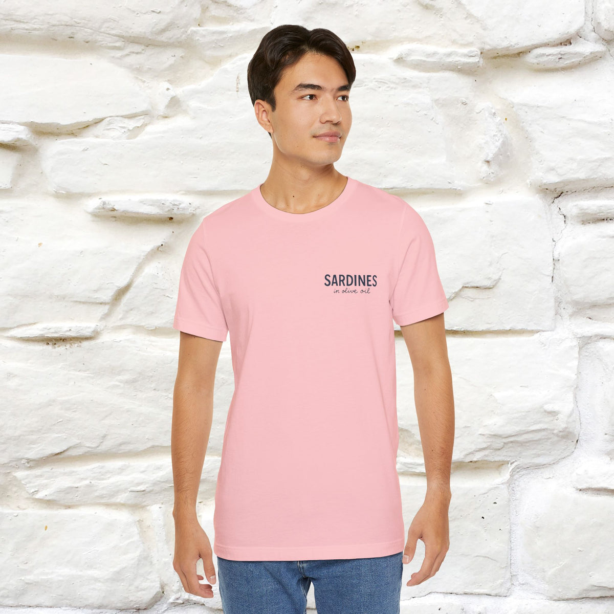 "Sardines In Olive Oil" Cute T-shirt | Front & Back Design|Nunu&Miao Studio