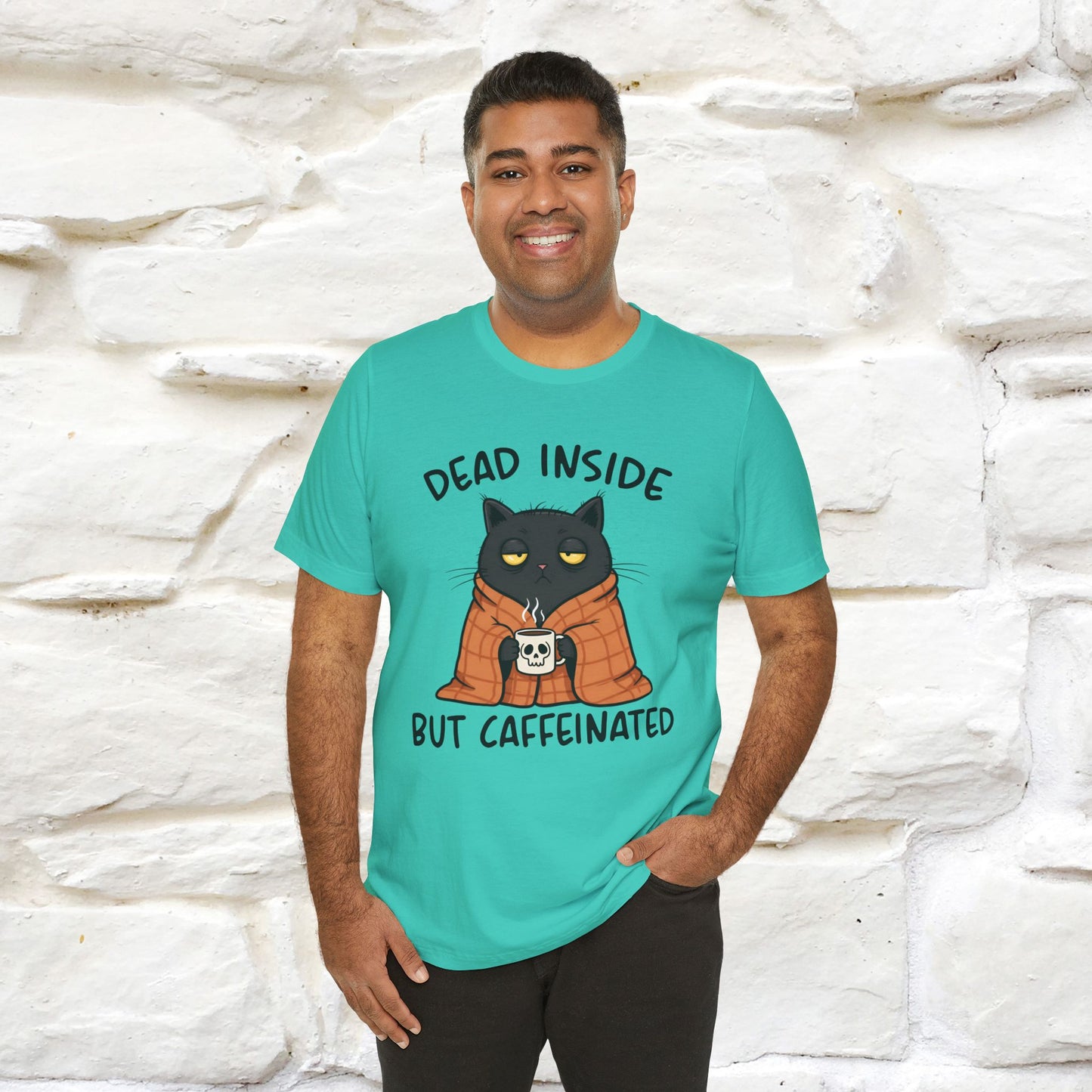 "Dead Inside But Caffeinated" |Funny T-Shirt | Nunu&Miao Studio - Nunu&Miao Studio