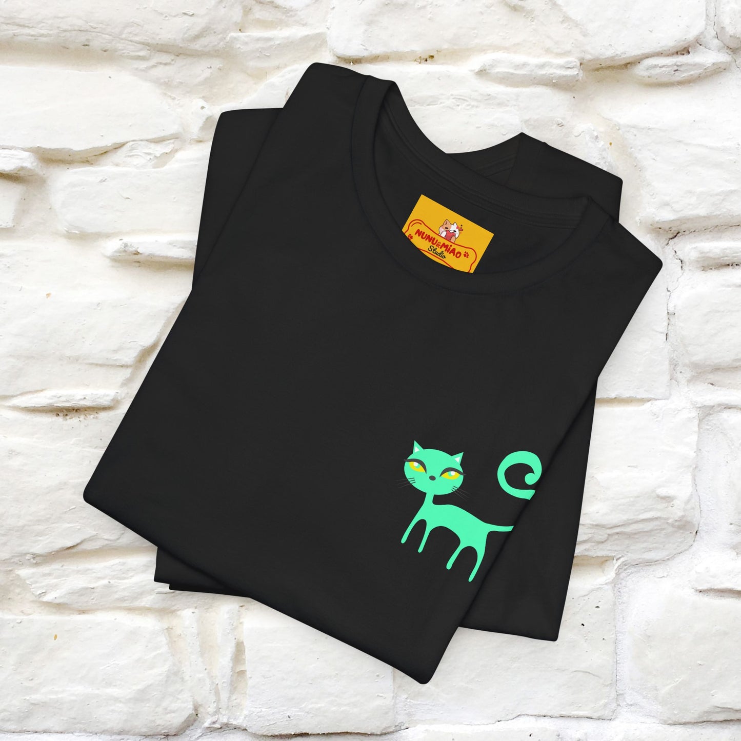 "Move Foreward Good Things Are Up Head" Cat T-Shirt| Front & Back Design | Nunu&Miao Studio - Nunu&Miao Studio
