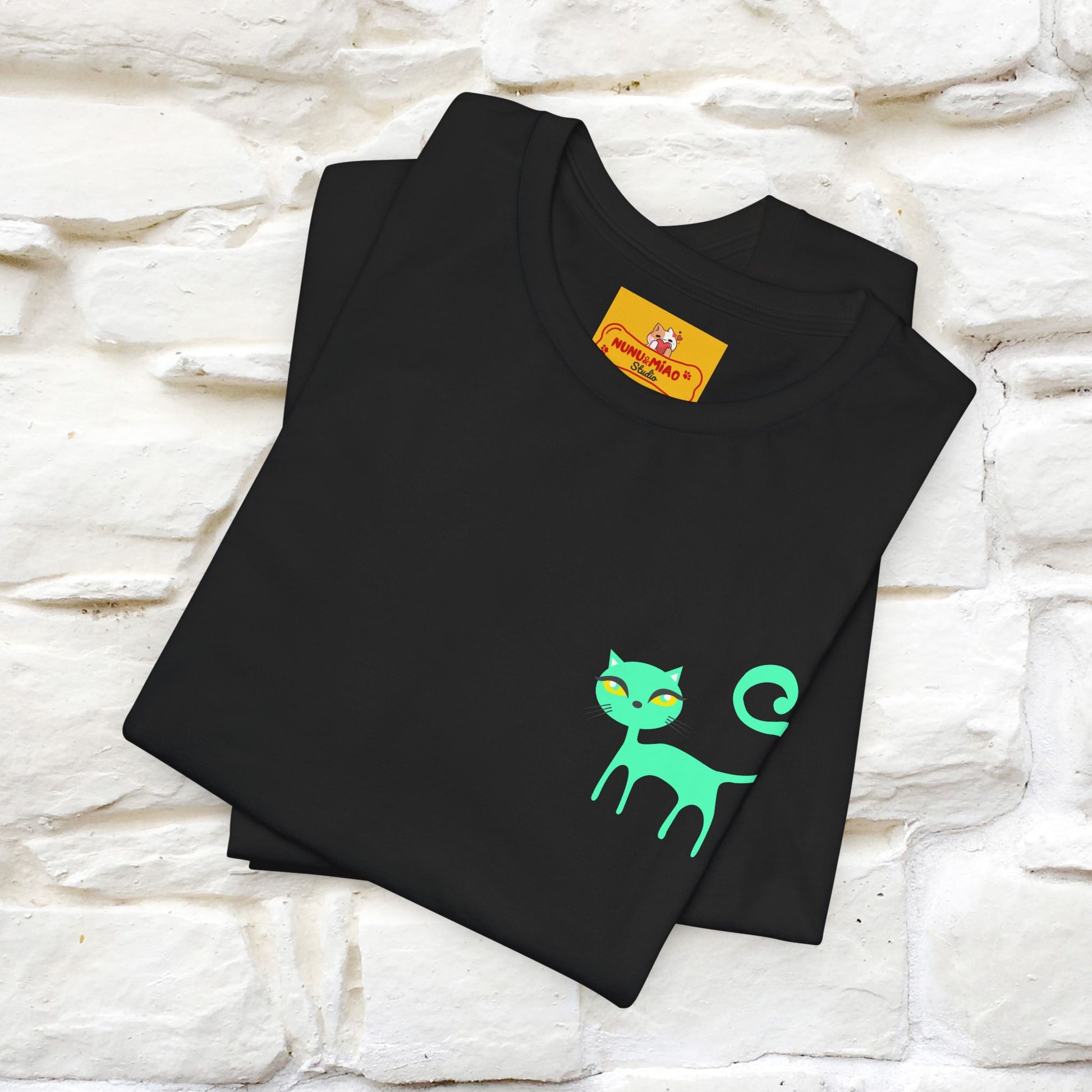 "Move Foreward Good Things Are Up Head" Cat T-Shirt| Front & Back Design | Nunu&Miao Studio - Nunu&Miao Studio