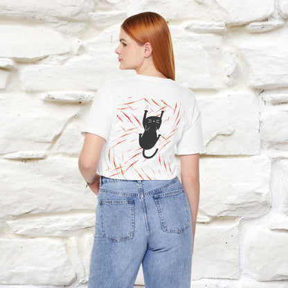 “Love Hurts"  Funny Cat T-Shirt | Front & Back Design | Nunu&Miao Studio
