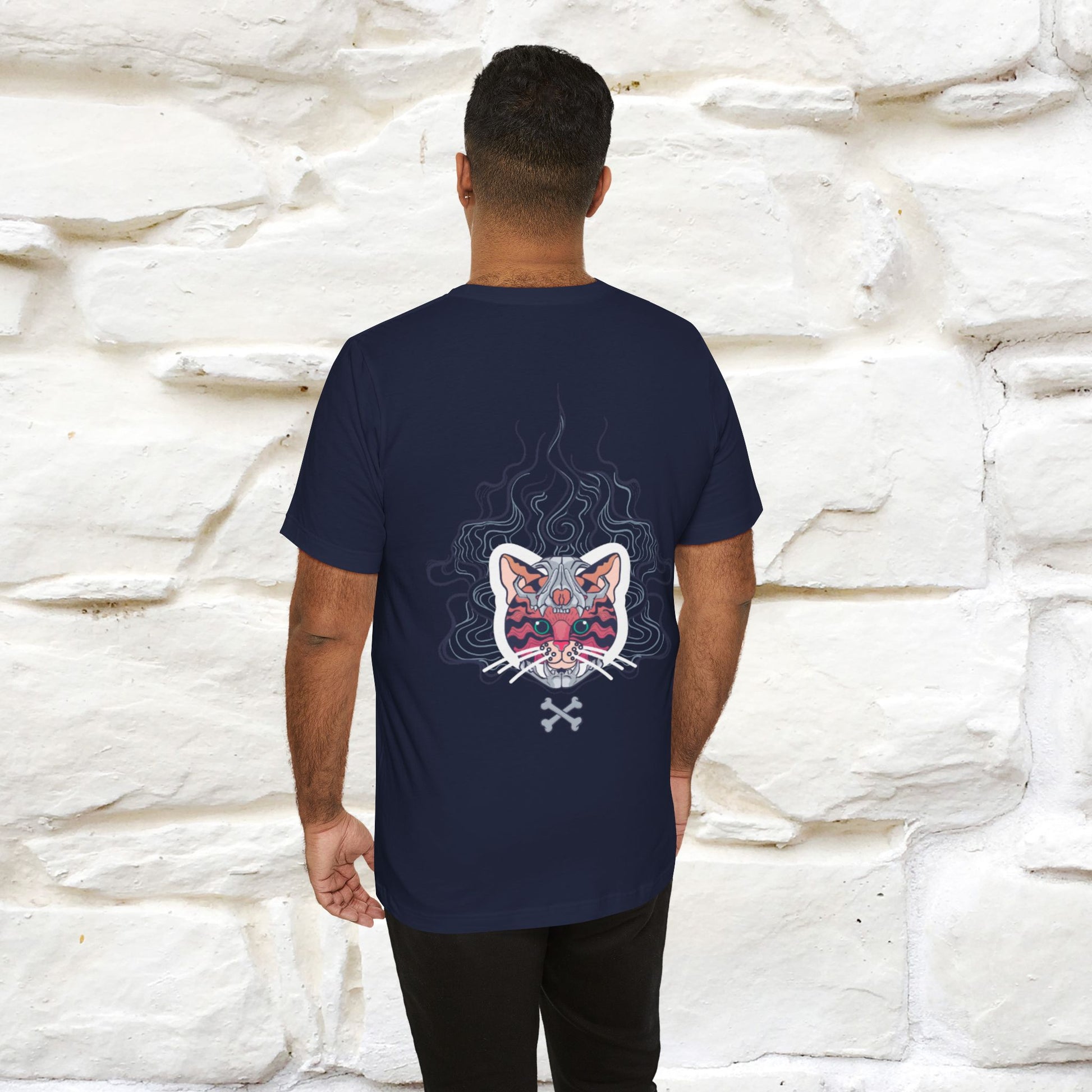 ''Air Fire Cat'' | Cat T-Shirt Front and Back Design | Nunu&Miao Studio - Nunu&Miao Studio
