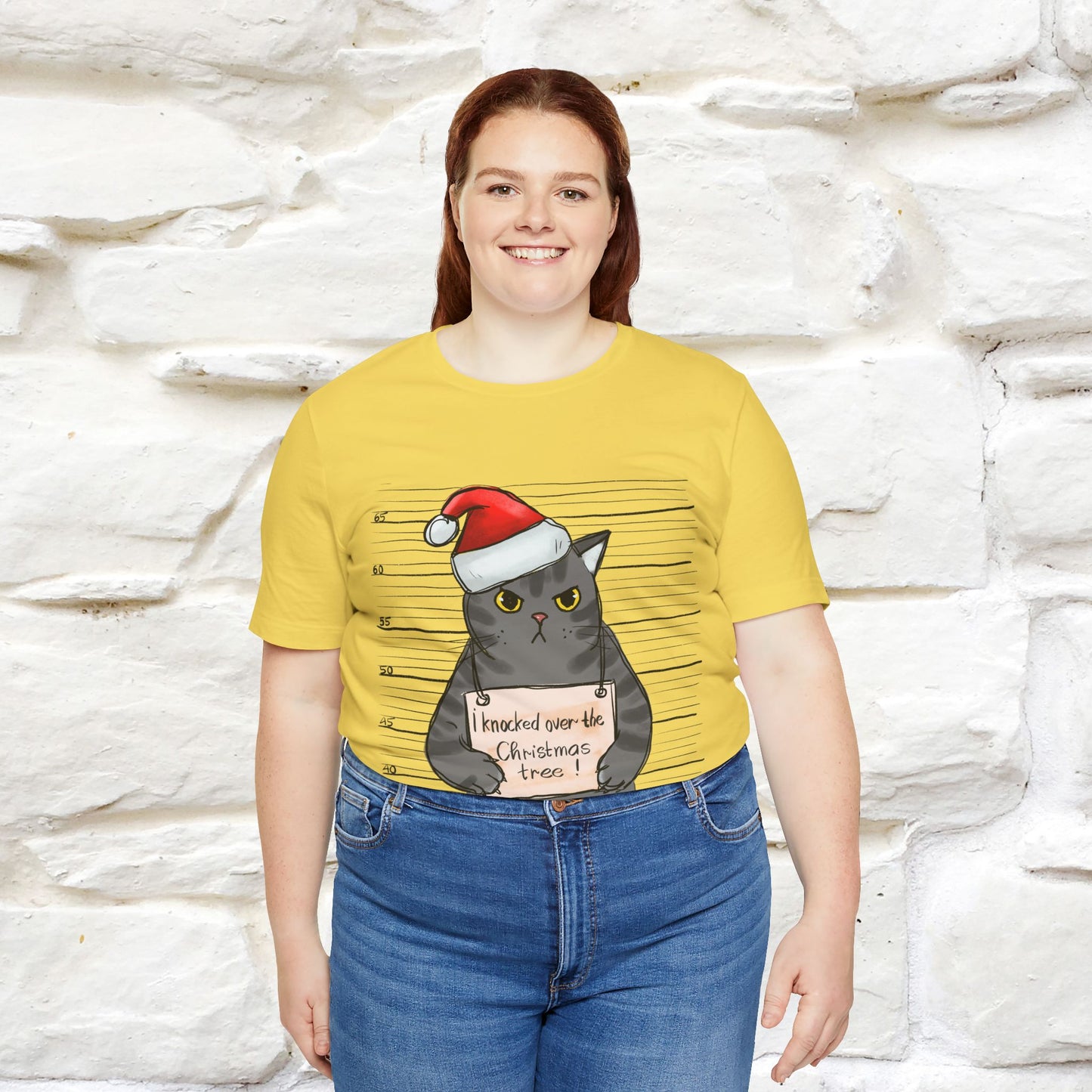 "I Knocked Over The Christmas Tree " |Funny Cat T-Shirt | Nunu&Miao Studio