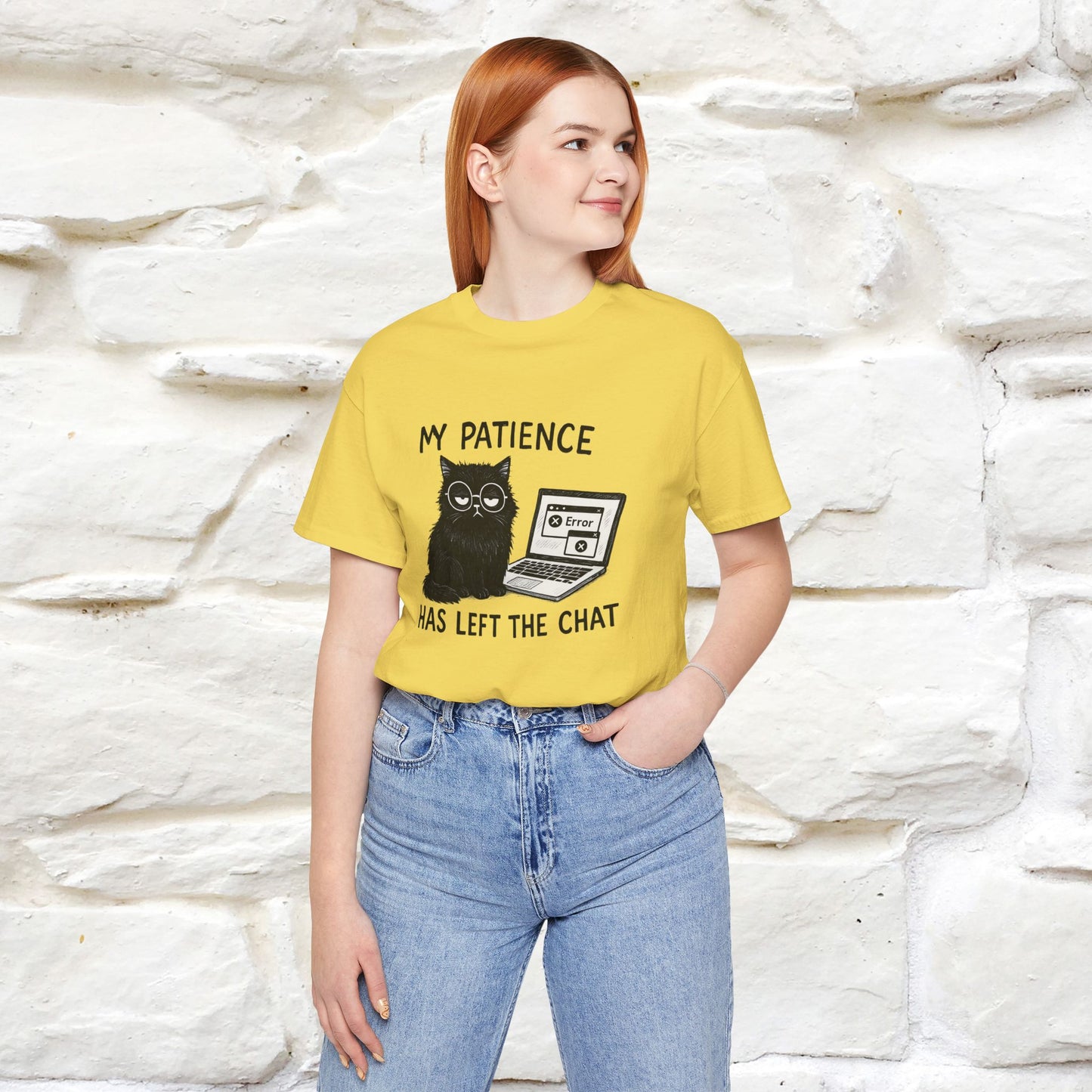 "My Patience Has Left The Chat" |Cat T-Shirt | Nunu&Miao Studio - Nunu&Miao Studio