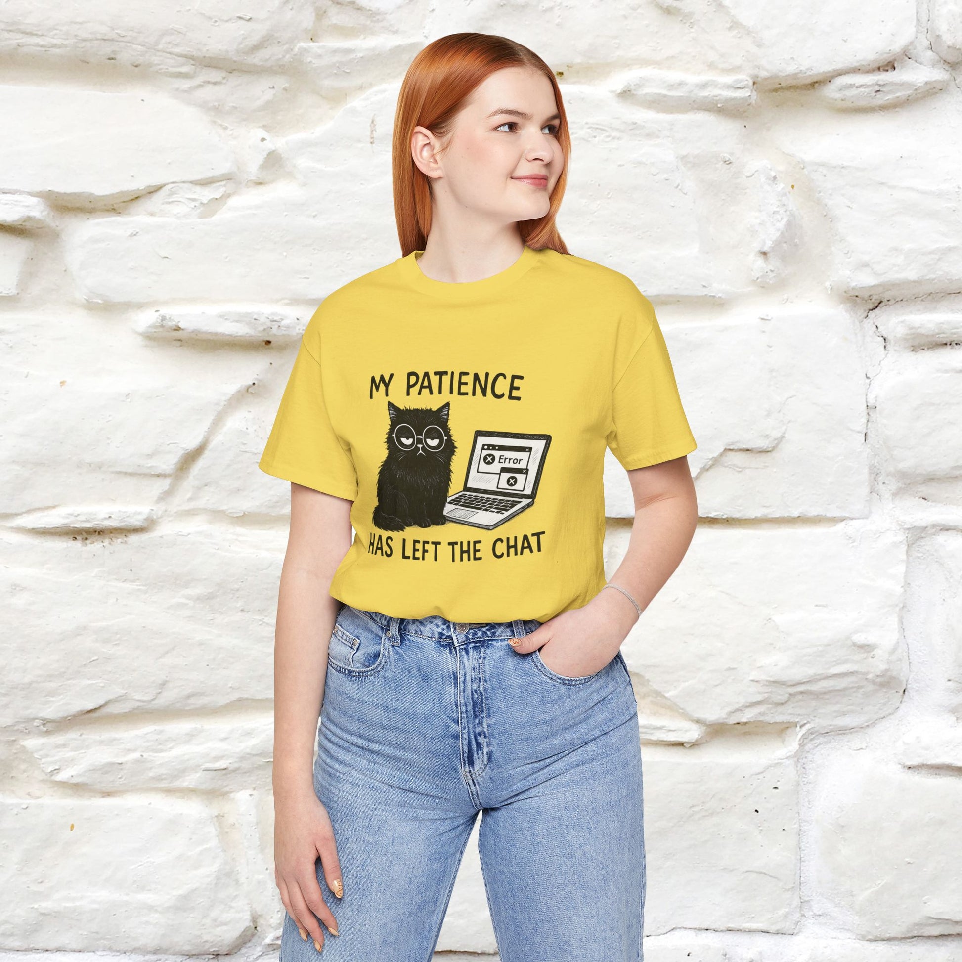 "My Patience Has Left The Chat" |Cat T-Shirt | Nunu&Miao Studio - Nunu&Miao Studio