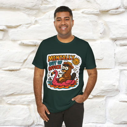 ''Mentally Out Of Office''|  Sarcastic Cat T-Shirt | Nunu&Miao Studio