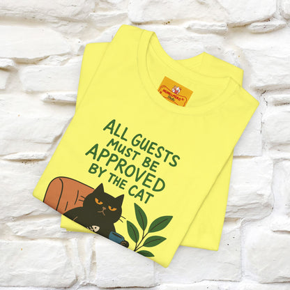 "All Guest Must Be Approved By The Cat - NO,MAYBE" Cat T-shirt |Nunu&Miao Studio - Nunu&Miao Studio