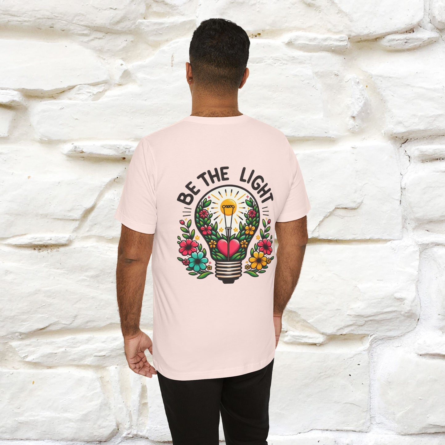 ''Be The Light" Cat T-Shirt| Front & Back Design | Nunu&Miao Studio - Nunu&Miao Studio