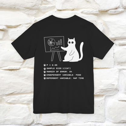 “Trust me, I’m statistically significant.”|  Cat T-Shirt | Front & Back Design | Nunu&Miao Studio