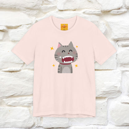 "Smile, Sparkle, Shine" Cat T-Shirt | Front & Back Design | Nunu&Miao Studio - Nunu&Miao Studio