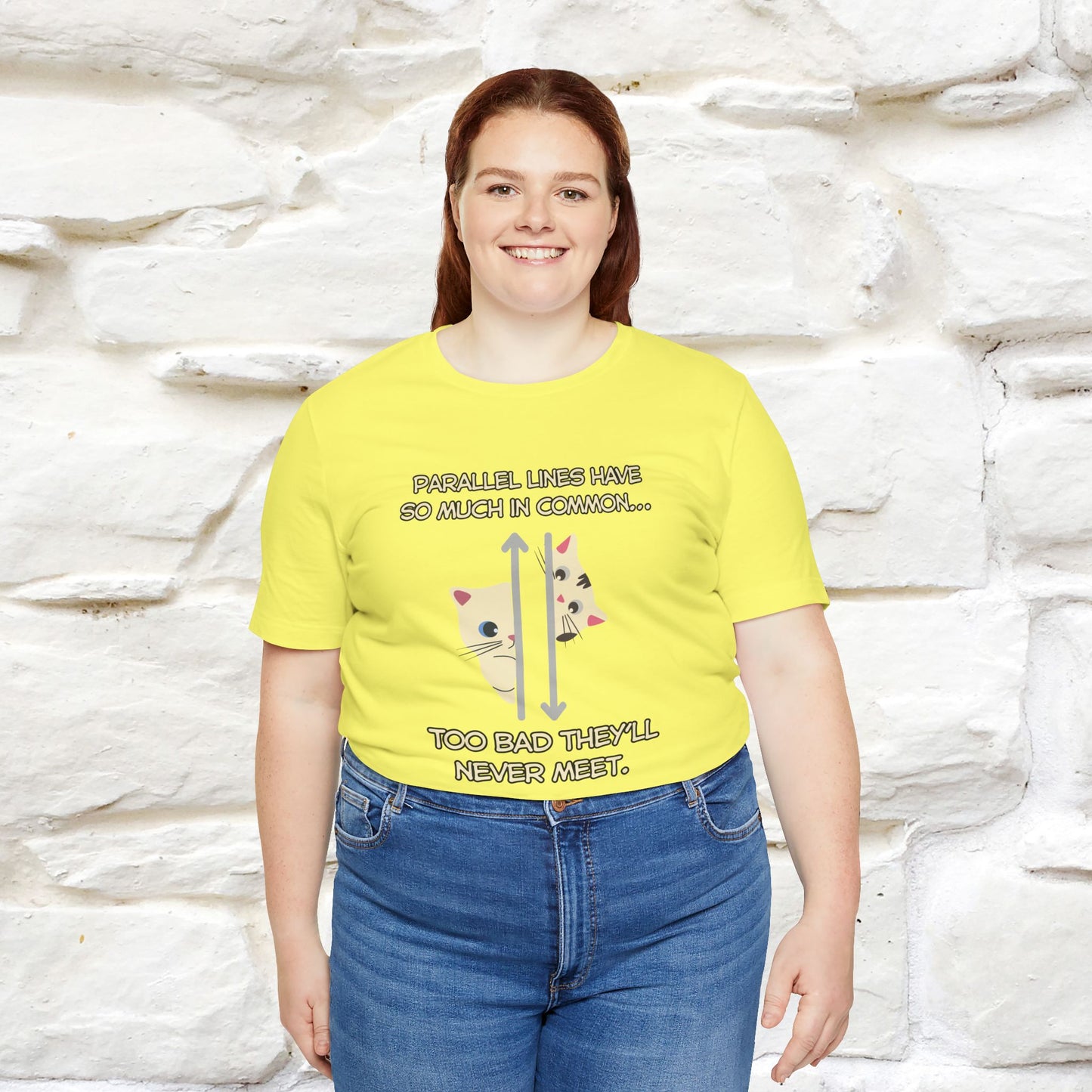 “Parallel lines have so much in common…''| Funny T-Shirt | Nunu&Miao Studio