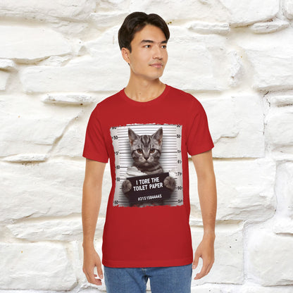 ''I Tore The Toilet Paper'' | Funny Cat T-Shirt | Nunu&Miao Studio - Nunu&Miao Studio