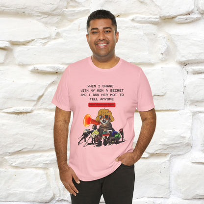 "When I Share  With My Mom a Secret" Cat T-Shirt | Nunu&Miao Studio