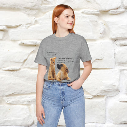 ''I am The Boss Here'' Funny Cat T-shirt for Men and Women  100% Cotton* - Nunu&Miao Studio