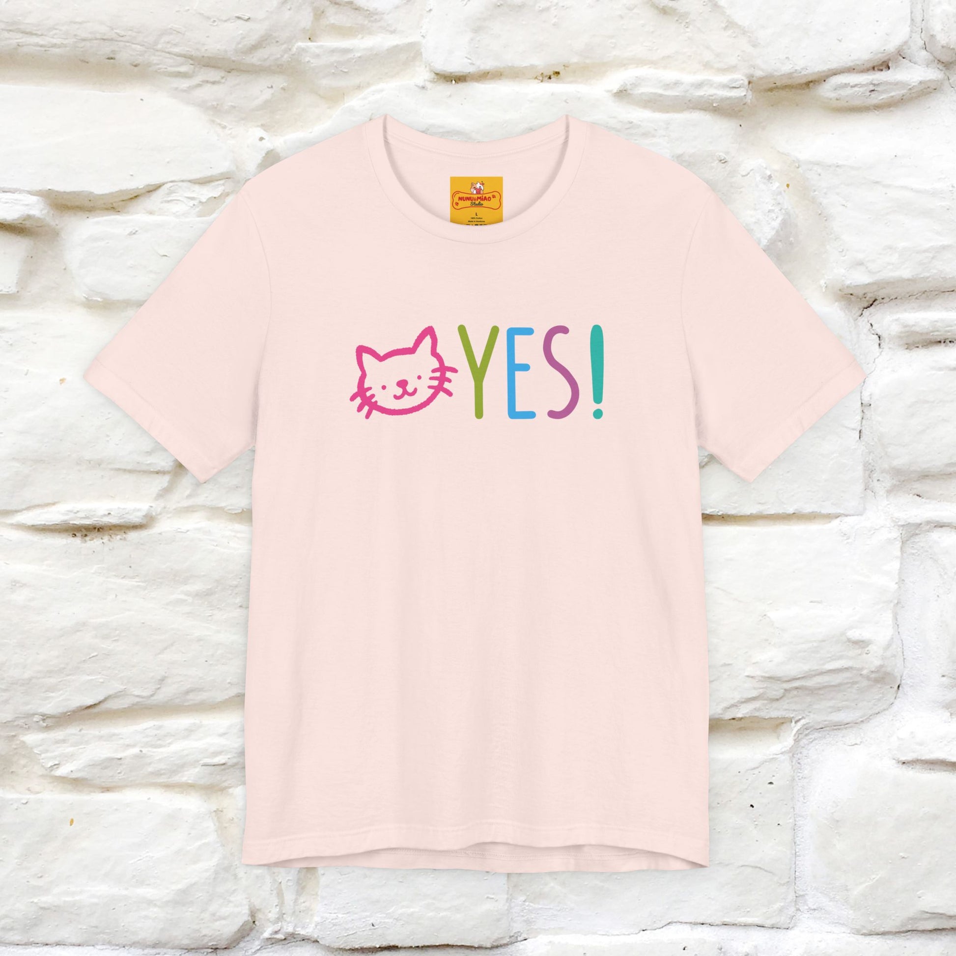"Yes, Just Do It" Cat T-Shirt| Front & Back Design | Nunu&Miao Studio - Nunu&Miao Studio