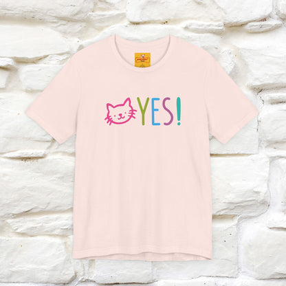 "Yes, Just Do It" Cat T-Shirt| Front & Back Design | Nunu&Miao Studio - Nunu&Miao Studio