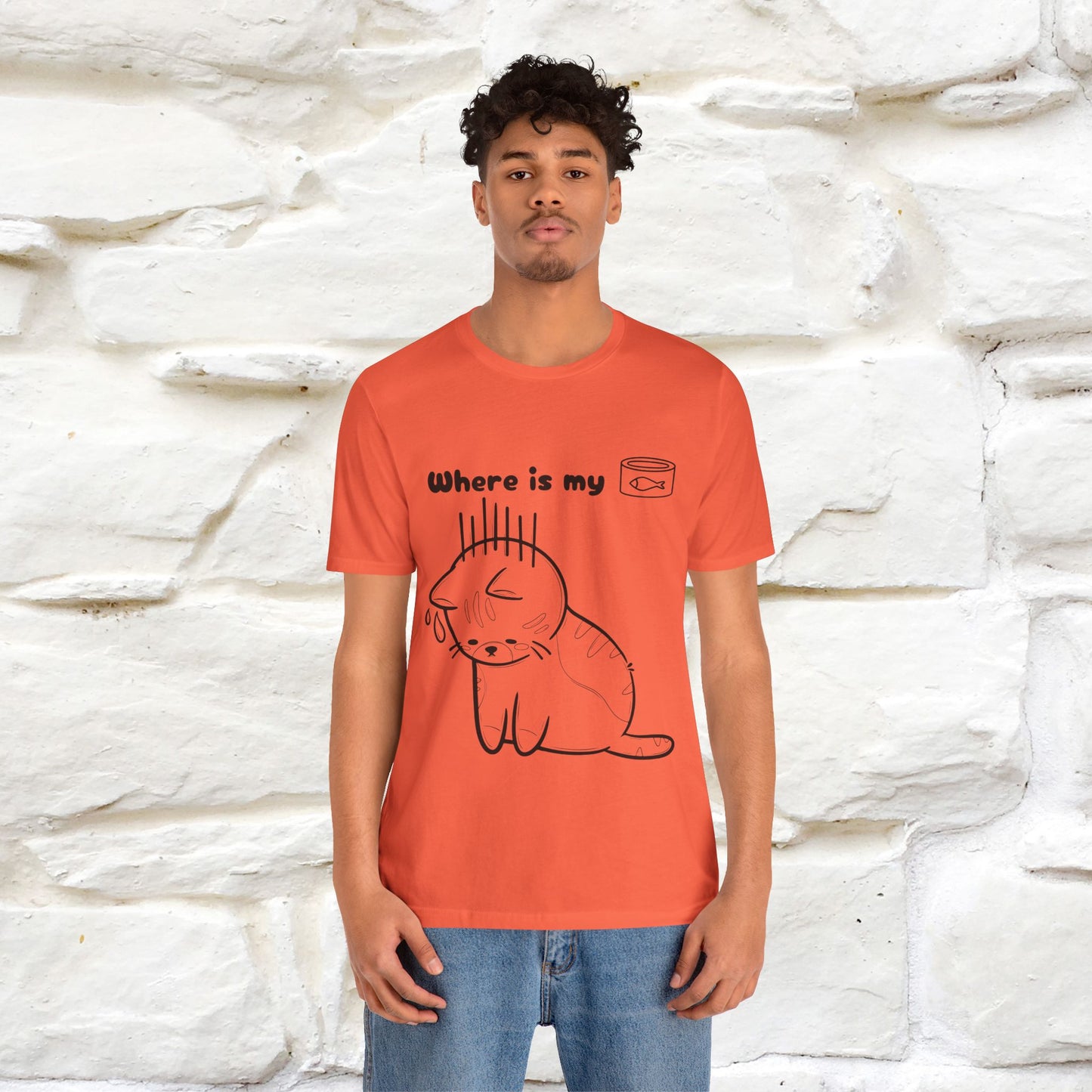 "Where Is My Tuna?" Cat T-Shirt | Nunu&Miao Studio - Nunu&Miao Studio