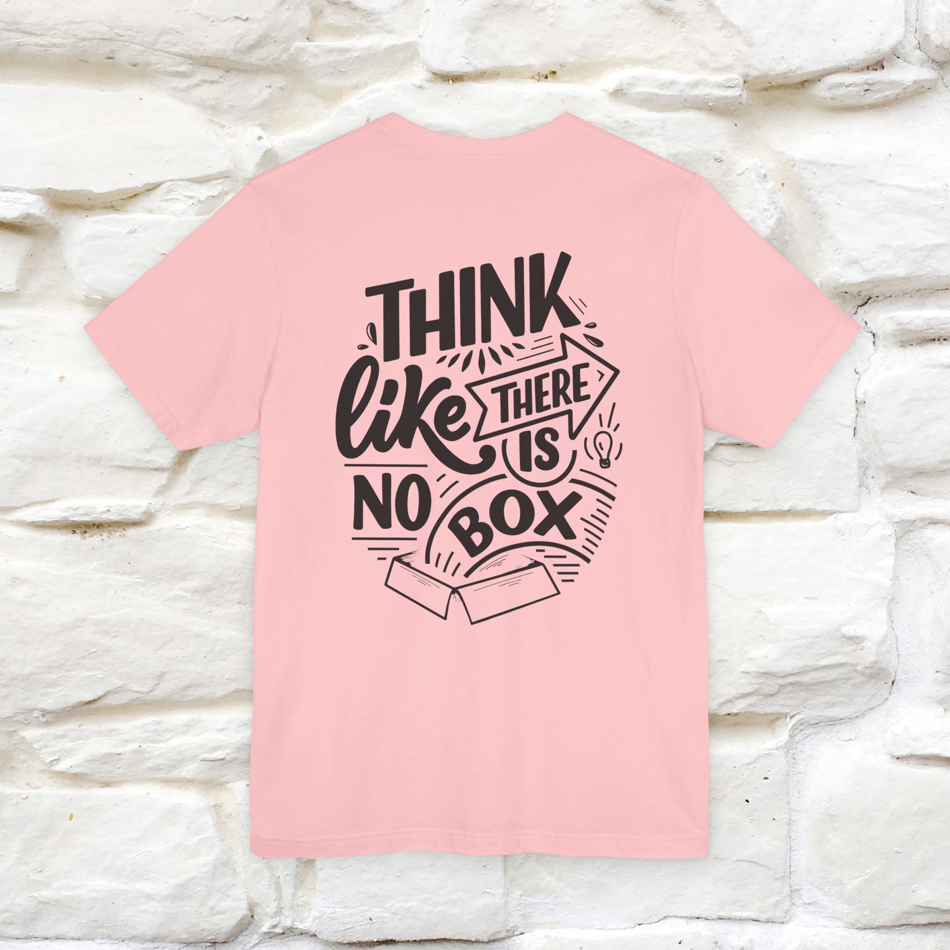 "Think Like There Is No Box" Cat T-Shirt| Front & Back Design | Nunu&Miao Studio - Nunu&Miao Studio
