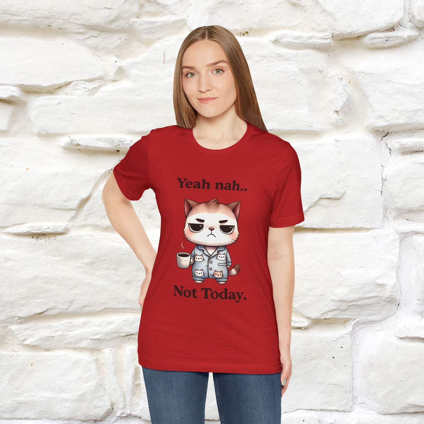 "Yeah Nah ... Not Today." |Funny Cat T-Shirt | Nunu&Miao Studio