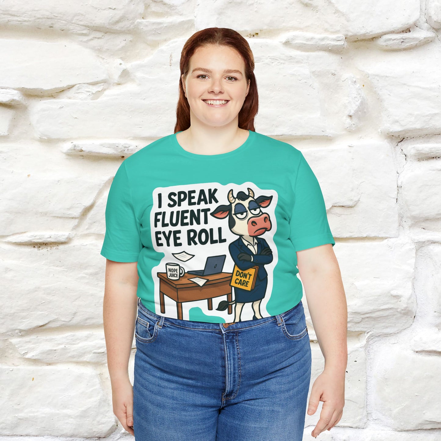 ''I Speak Fluent Eye Roll ''|  Sarcastic Cat T-Shirt | Nunu&Miao Studio