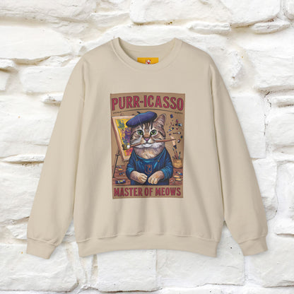 "Purr-icasso.'' |Cat Sweatshirt | Nunu&Miao Studio