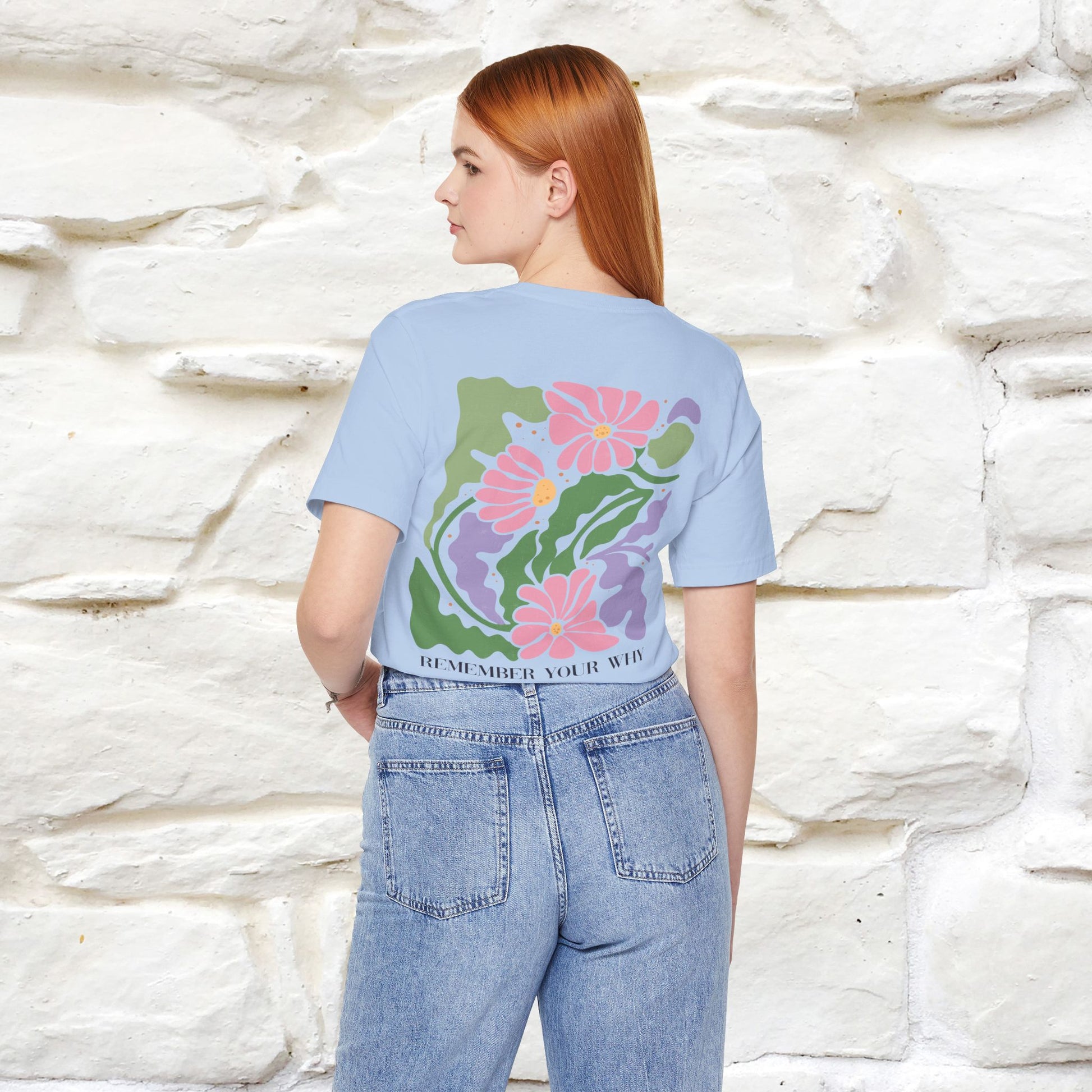 "Remember Your Why'' Cat T-Shirt Front and Back Design | Nunu&Miao Studio - Nunu&Miao Studio