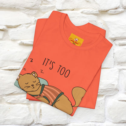 ''It’s Too Peopley Outside'' | Funny Cat T-Shirt | Nunu&Miao Studio - Nunu&Miao Studio
