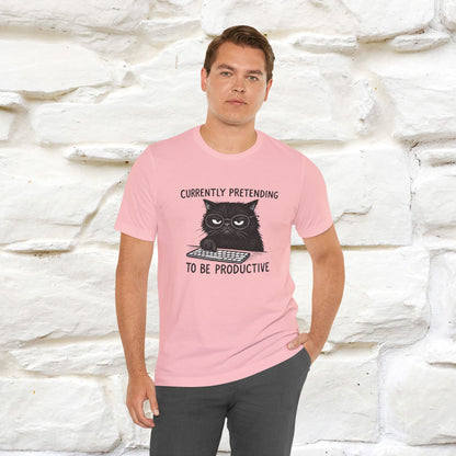 "Currently Pretending To Be Productive" |Cat T-Shirt | Nunu&Miao Studio