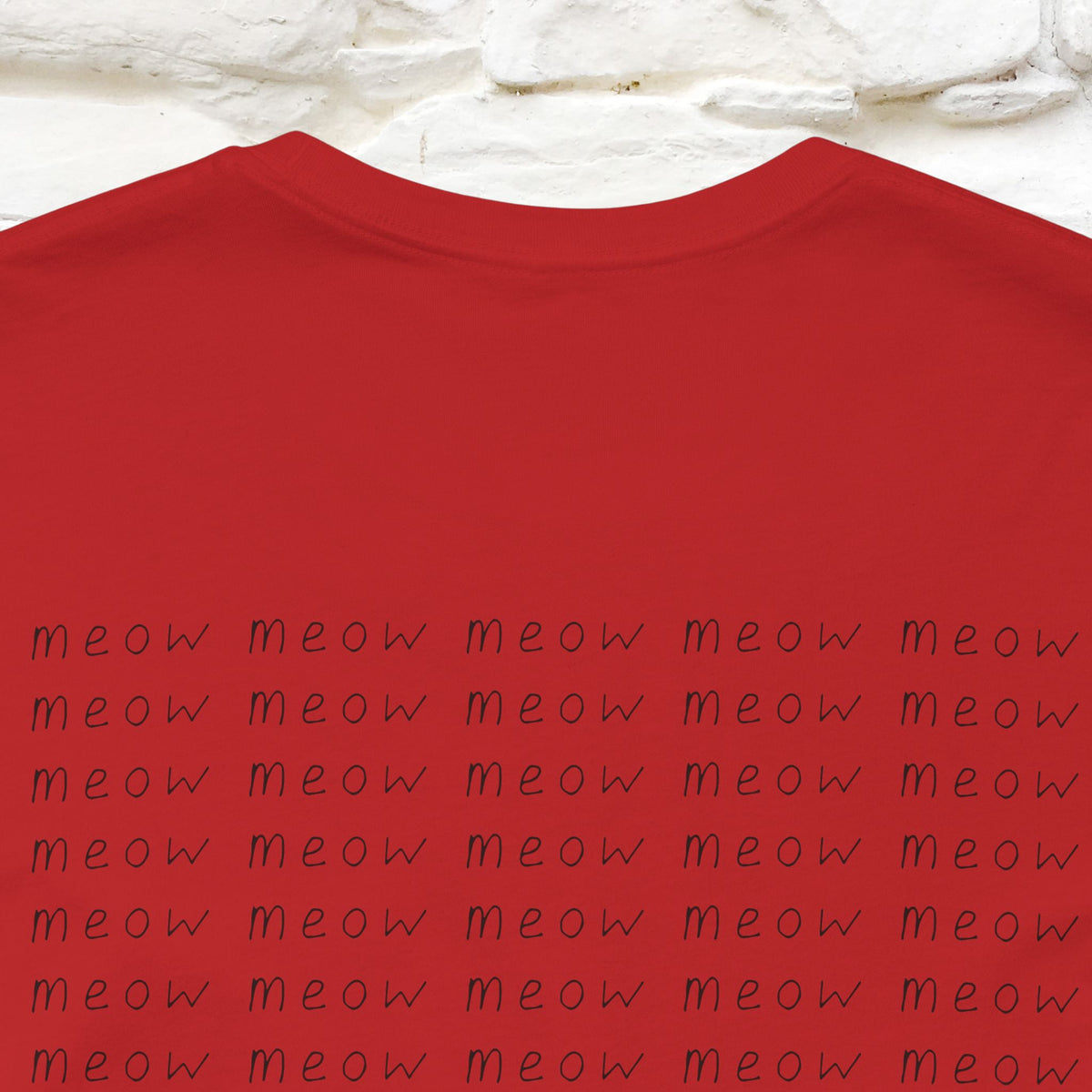 "Meow Meow Meow" Cat T-Shirt | Front & Back Design | Nunu&Miao Studio