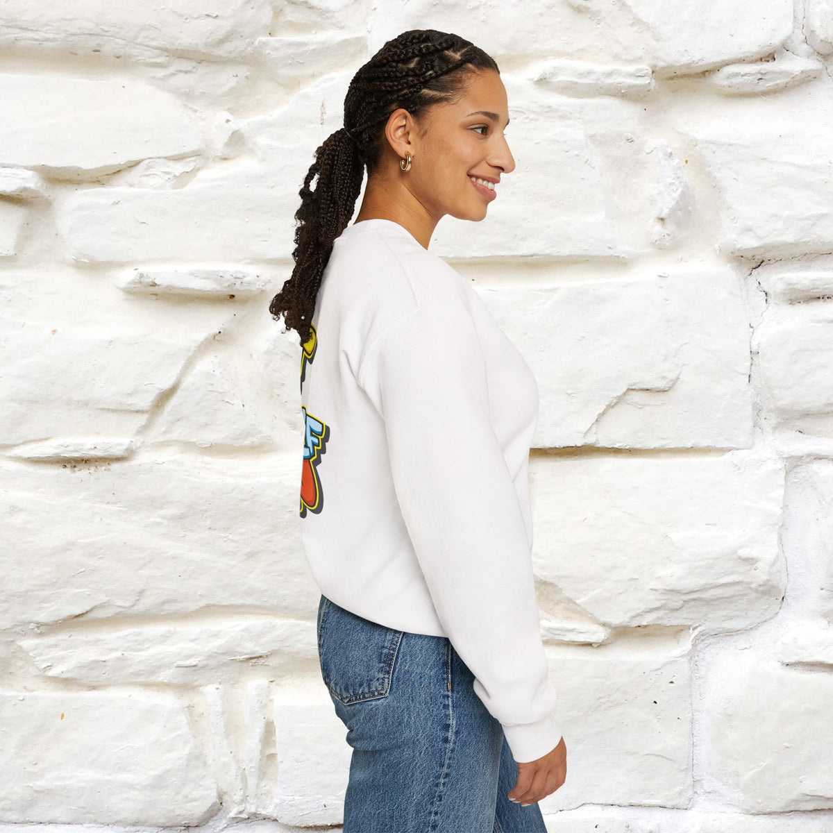 ''Don't Let Yourself Down.'' | Cute Cat Sweatshirt | Nunu&Miao Studio