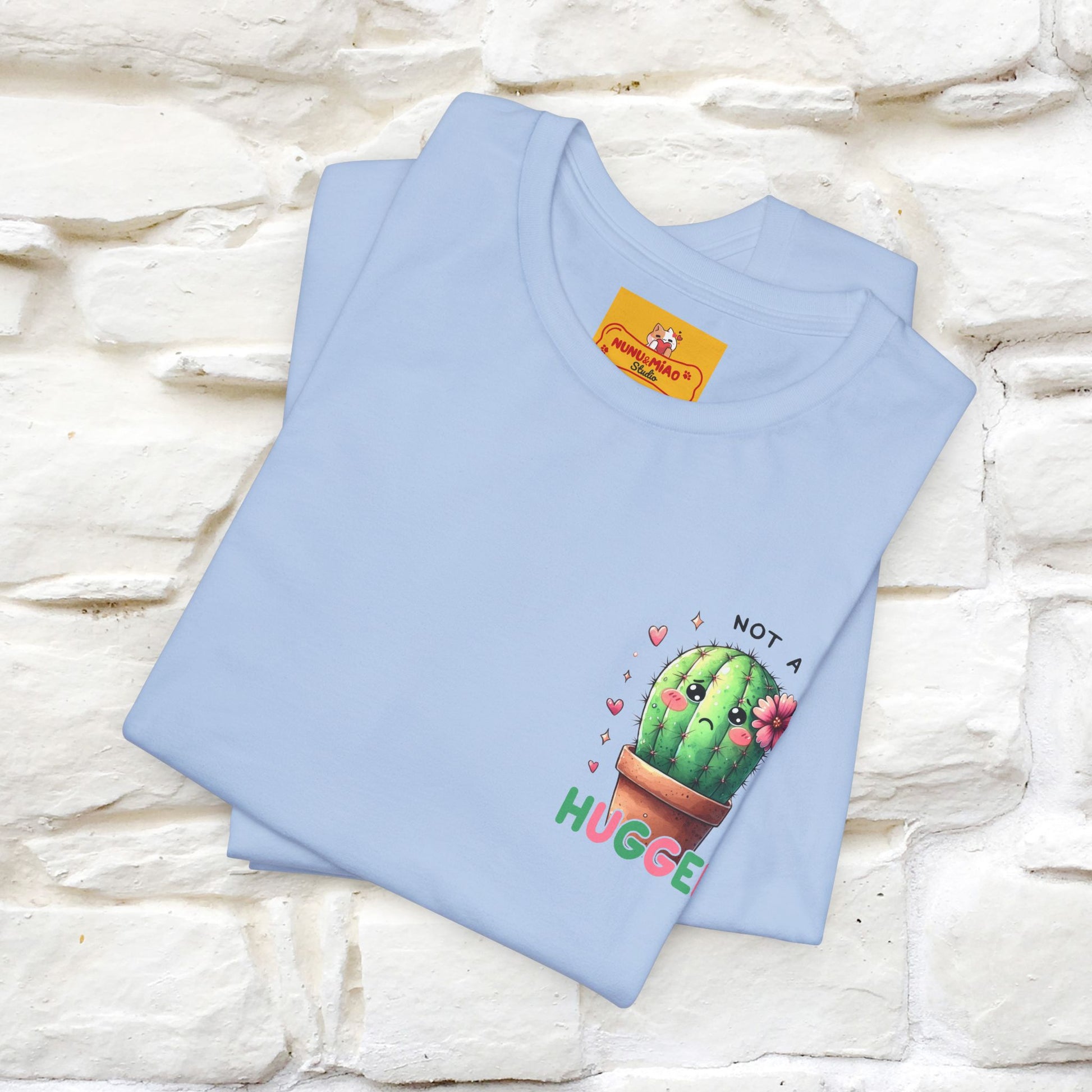 "Not A Hugger" |Funny T-Shirt | Front & Back Design|Nunu&Miao Studio - Nunu&Miao Studio