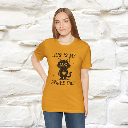 "This is My Awake Face" Cat T-Shirt | Funny Design | Nunu&Miao Studio - Nunu&Miao Studio