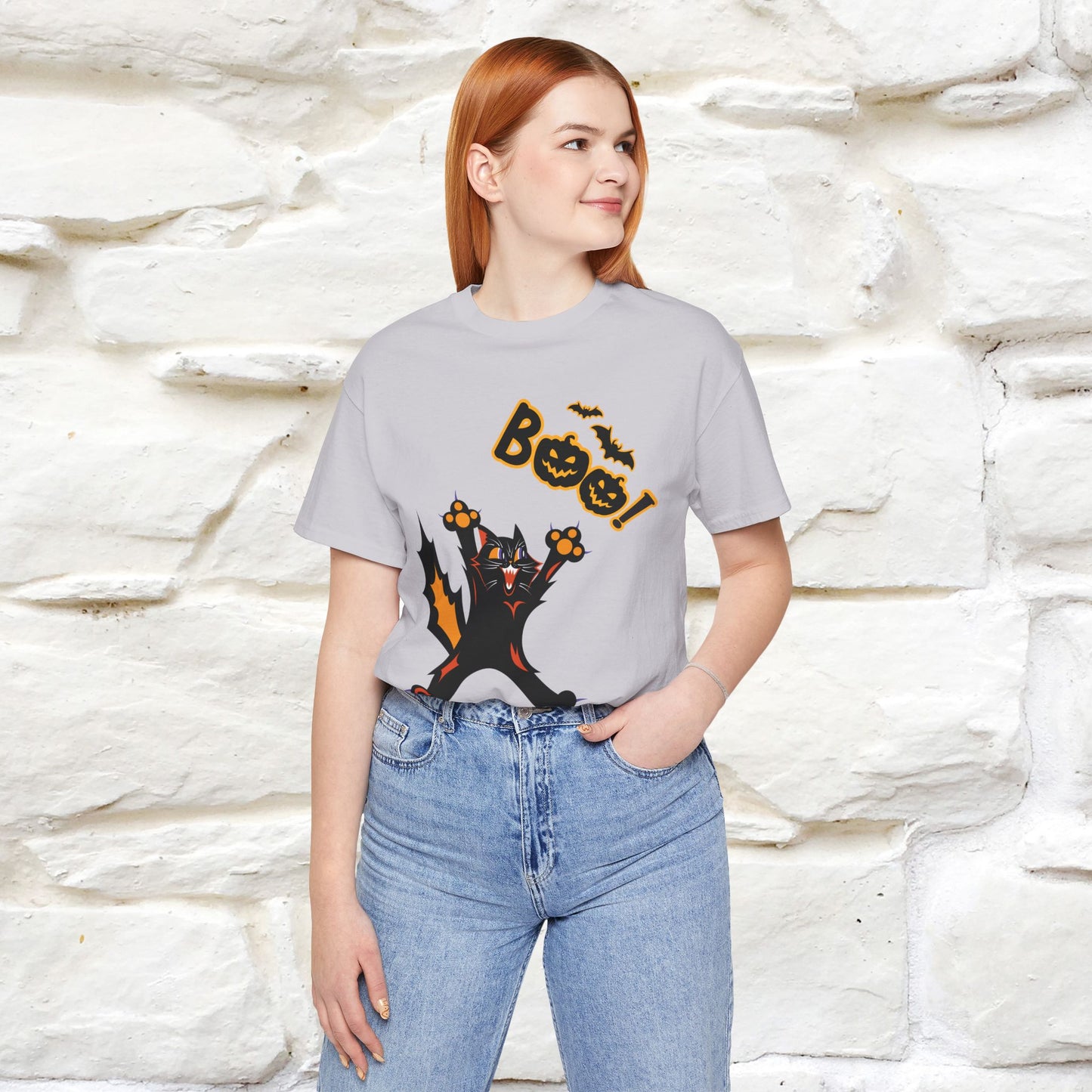 "Boo" Cat  T-shirt |Nunu&Miao Studio - Nunu&Miao Studio