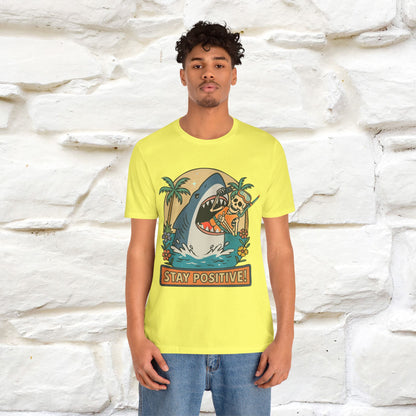 "Stay Positive" Funny T-shirt |Nunu&Miao Studio - Nunu&Miao Studio