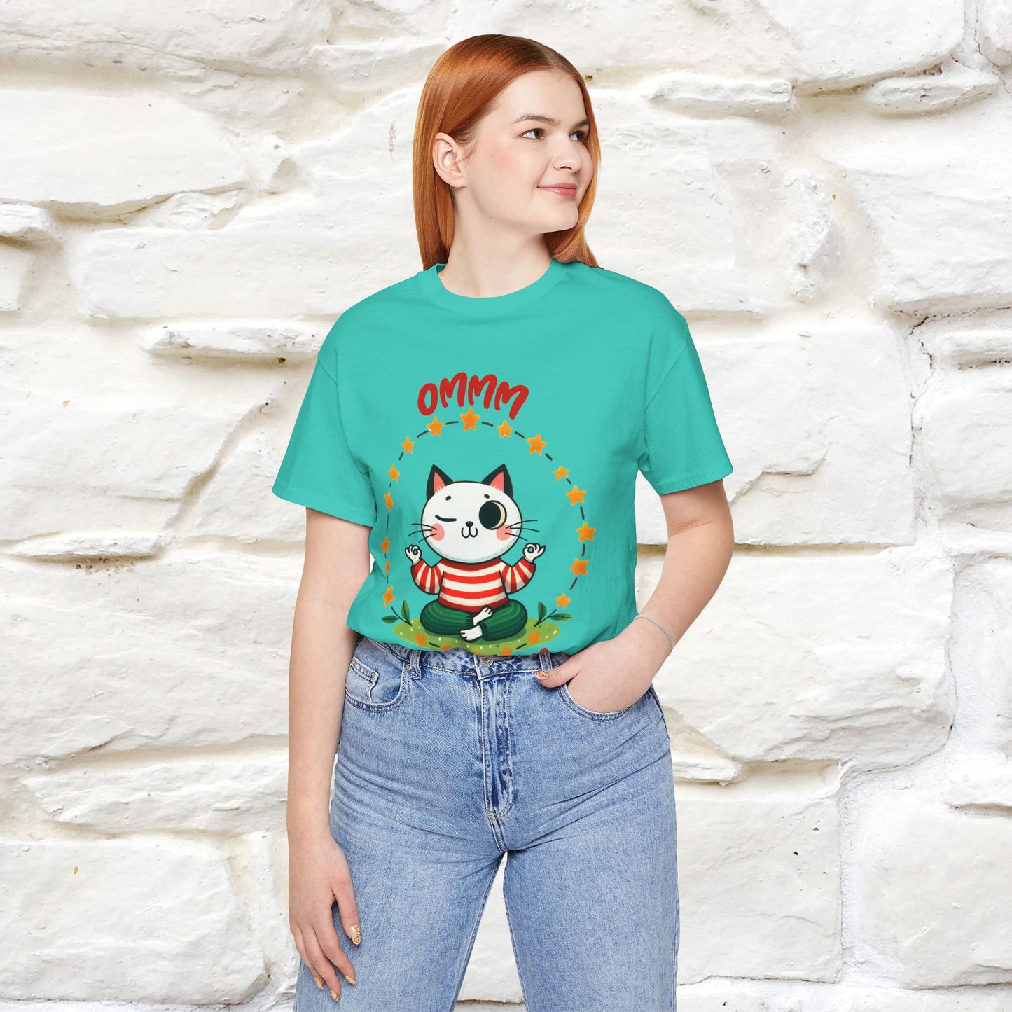 ''Ommm, Keep Calm'' Cat T-Shirt | Nunu&Miao Studio - Nunu&Miao Studio