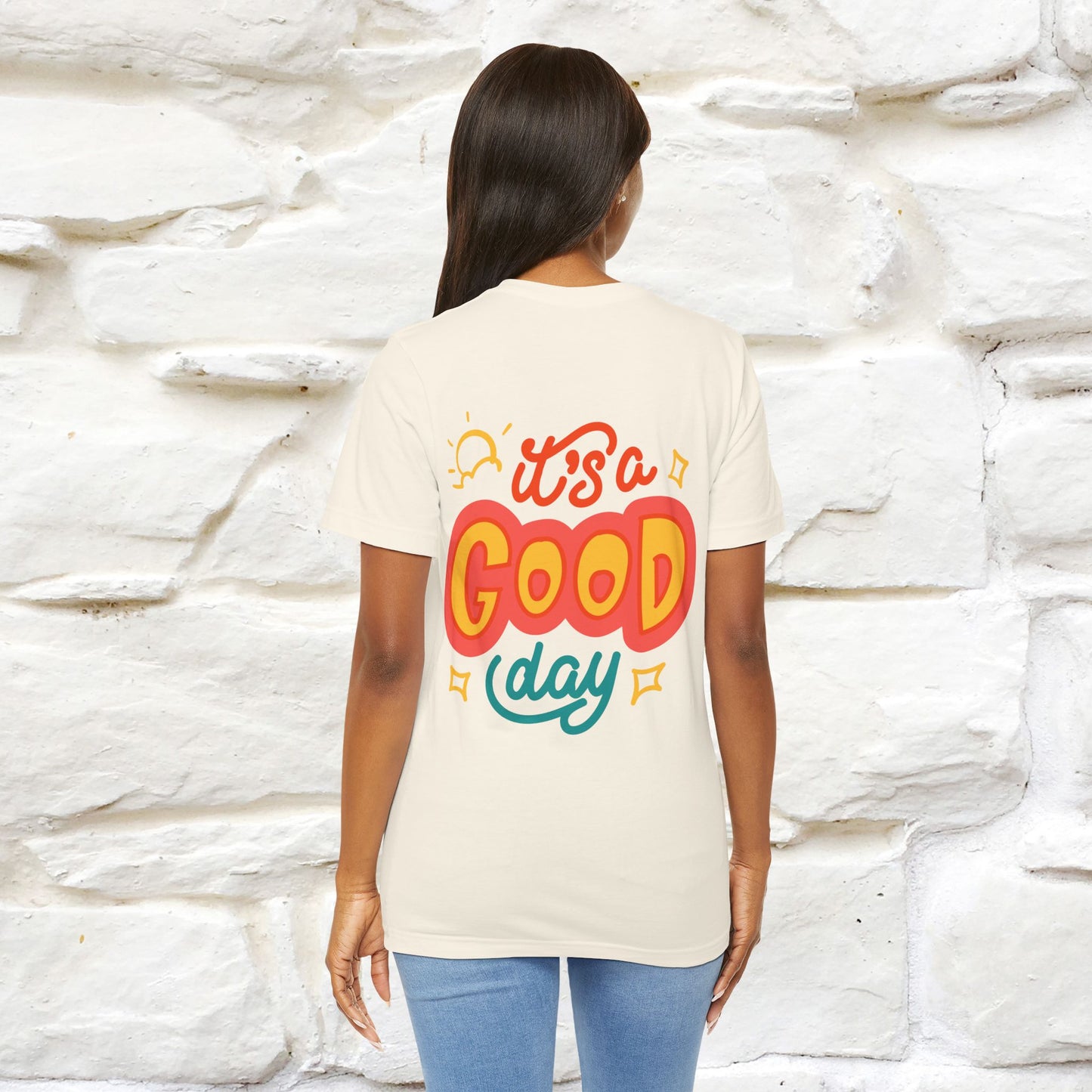 ""It's A Good Day" Cat T-Shirt| Front & Back Design | Nunu&Miao Studio - Nunu&Miao Studio