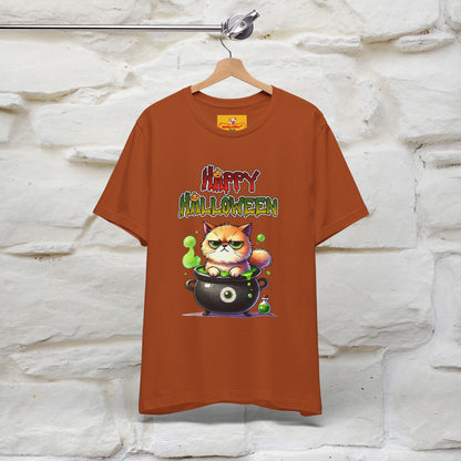 "Angry Cat Happy Halloween" Cat  T-shirt |Nunu&Miao Studio - Nunu&Miao Studio