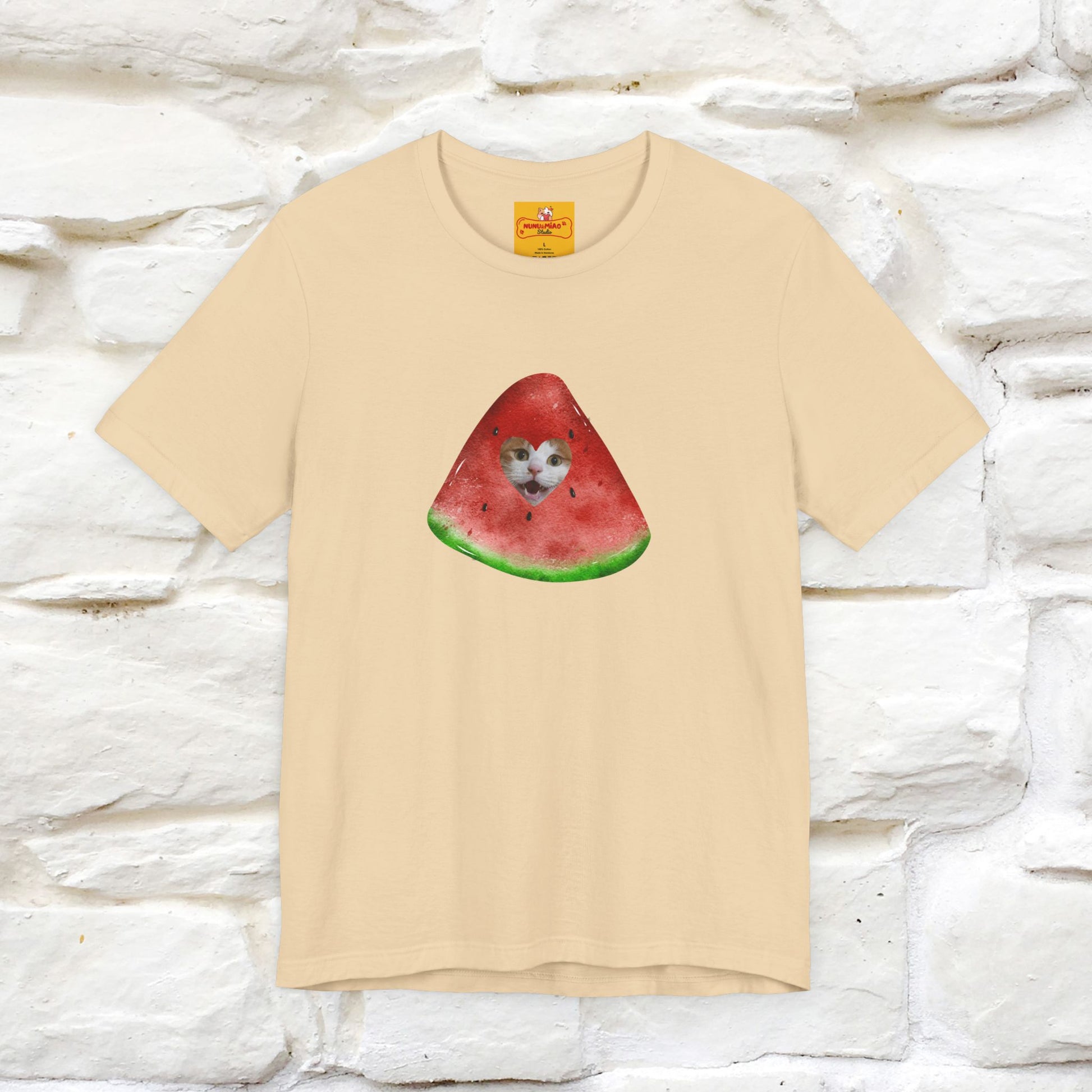 "Free Palestine" Cat T-shirt | Front & Back Design |Nunu&Miao Studio - Nunu&Miao Studio