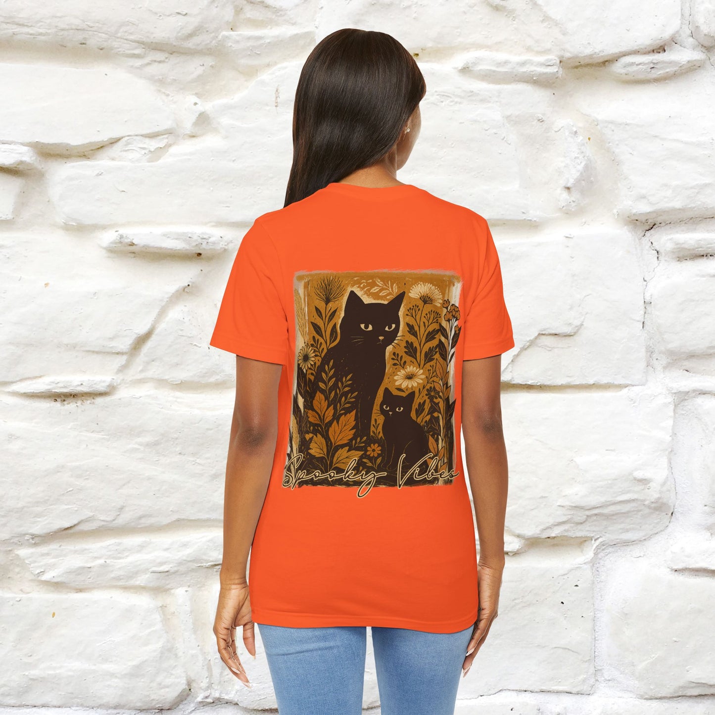 "Spooky Vibes" Cat T-shirt |Nunu&Miao Studio - Nunu&Miao Studio