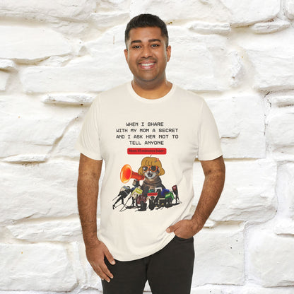 "When I Share  With My Mom a Secret" Cat T-Shirt | Nunu&Miao Studio