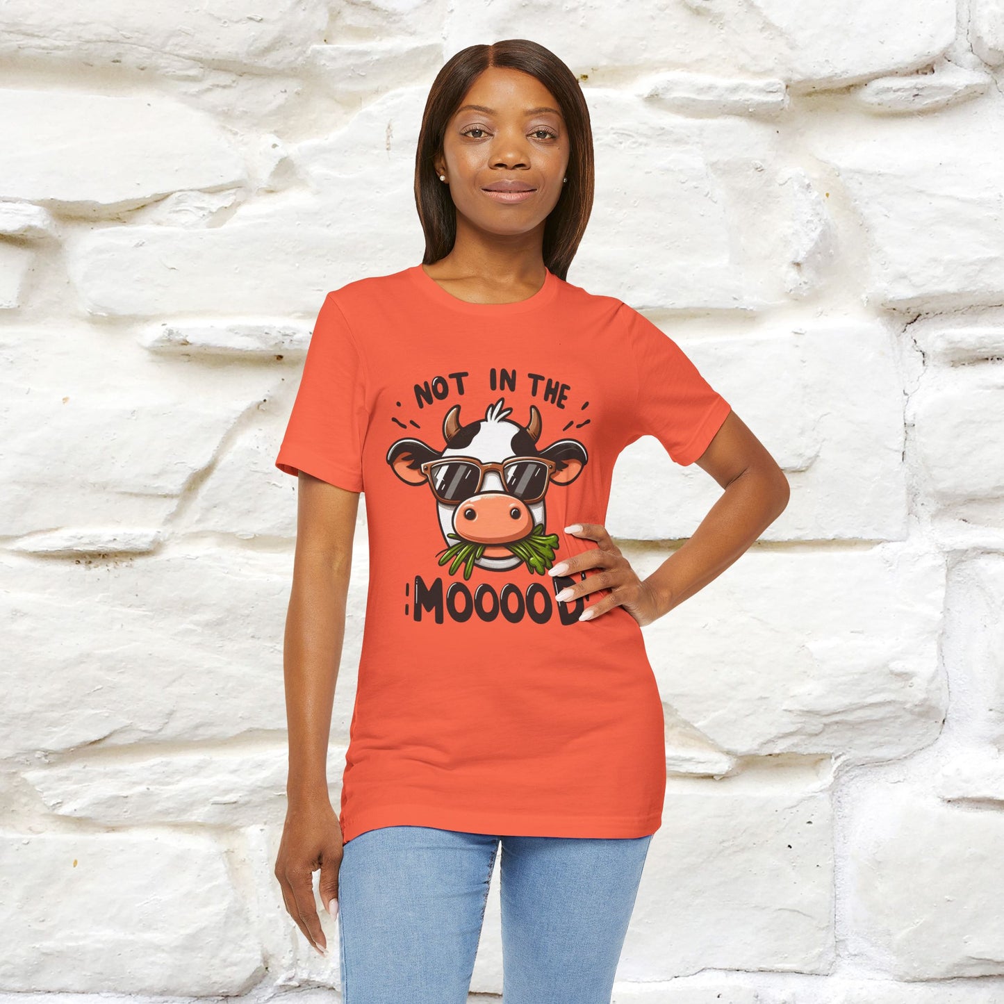 Not In The Moood – Funny Cow Pun T-Shirt | Nunu & Miao Studio - Nunu&Miao Studio