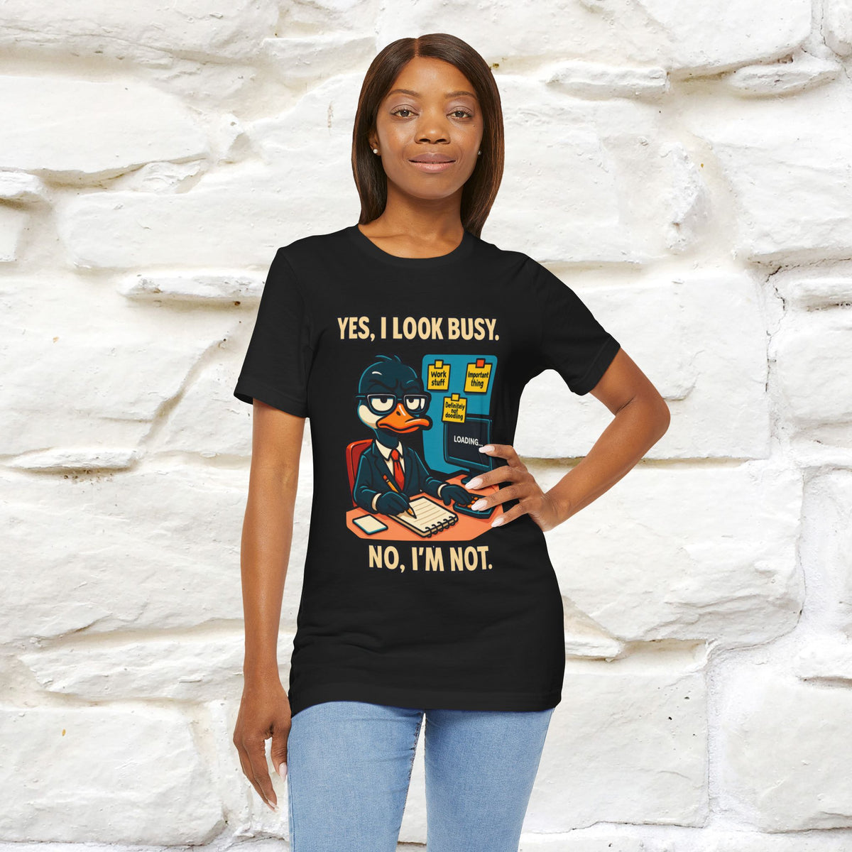 ''Yes, I Look Busy. No I'm Not.''|  Sarcastic Cat T-Shirt | Nunu&Miao Studio