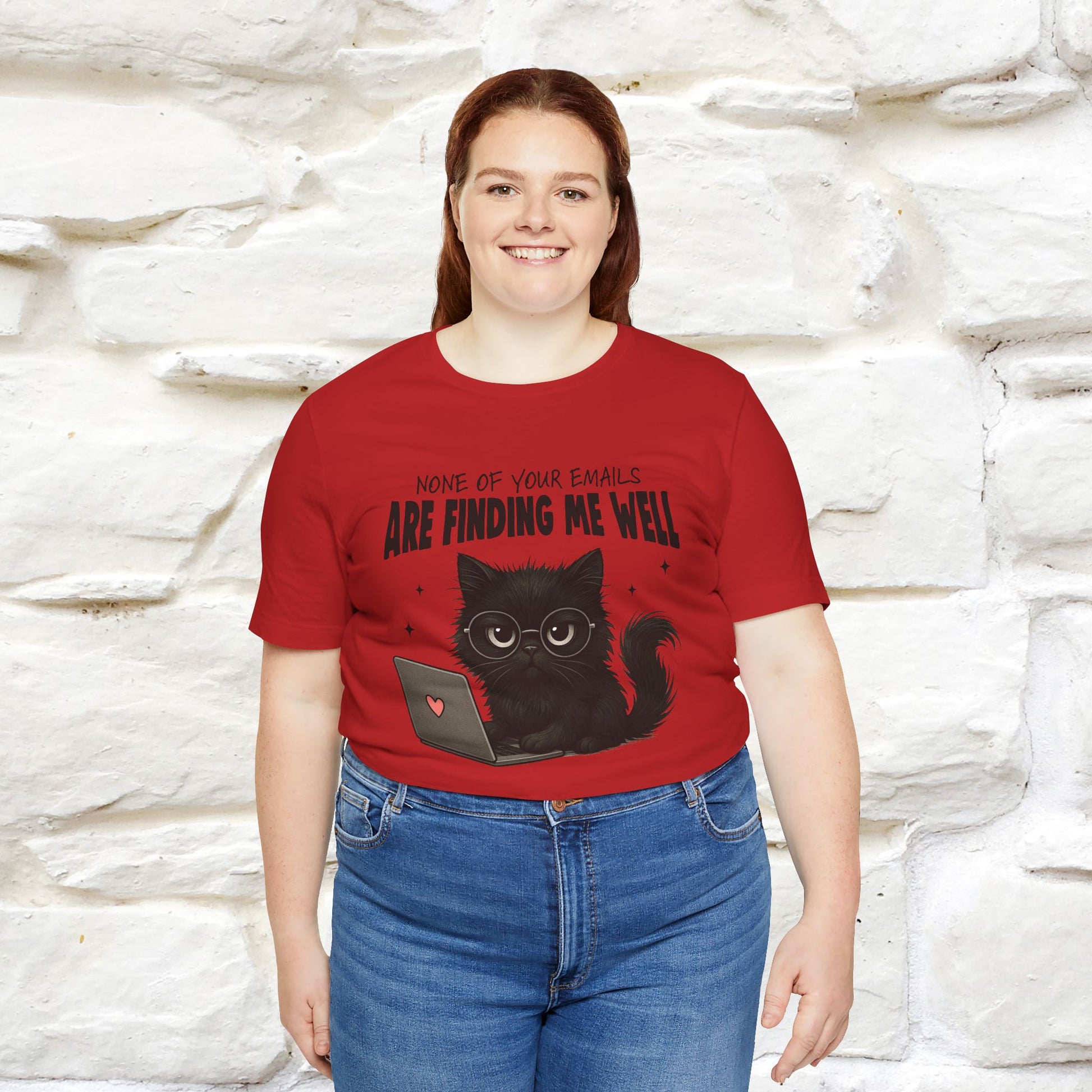 "None of your Emails Are Finding Me Well" Cat T-Shirt | Nunu&Miao Studio - Nunu&Miao Studio