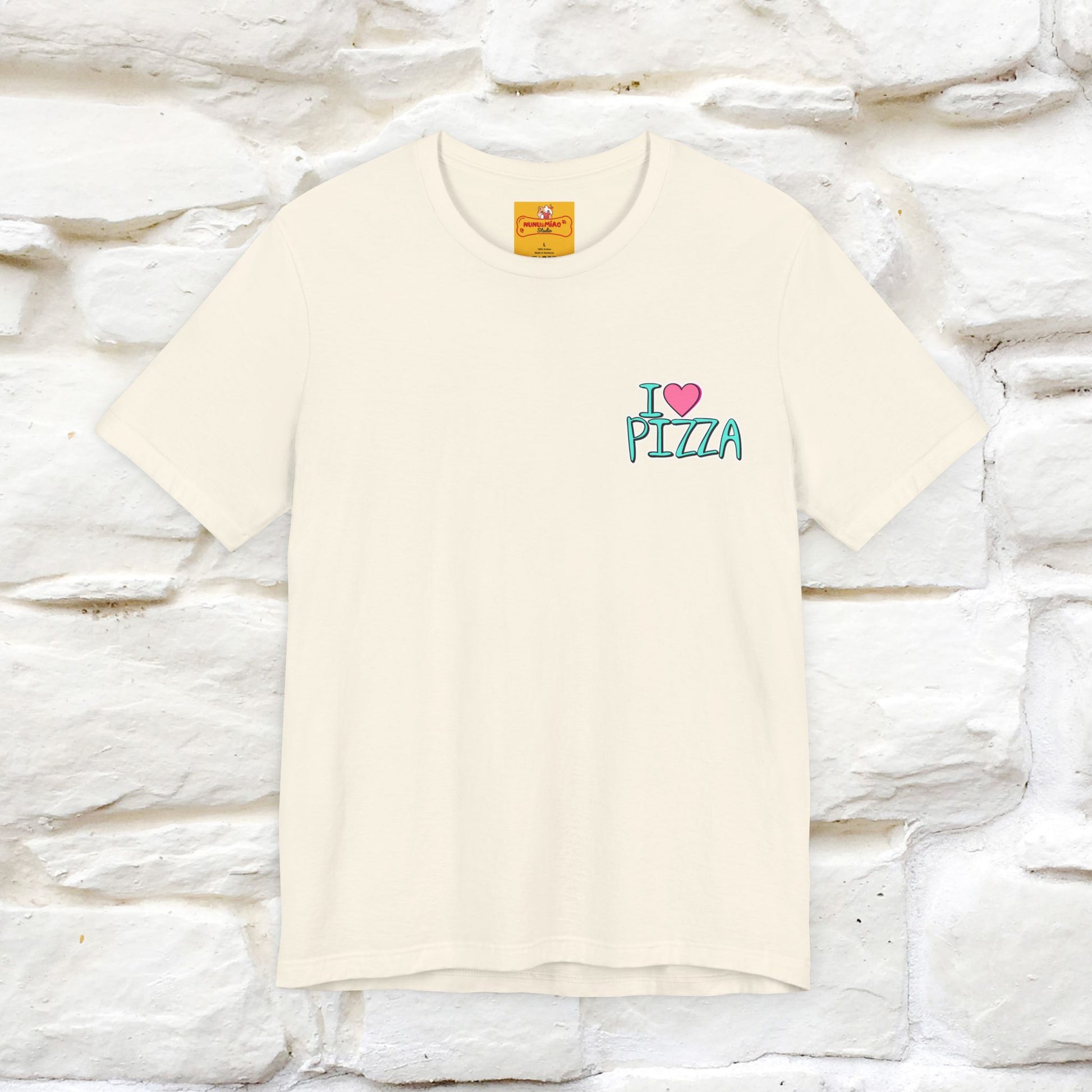"I Love Pizza"| Cat T-shirt | Nunu&Miao Studio - Nunu&Miao Studio
