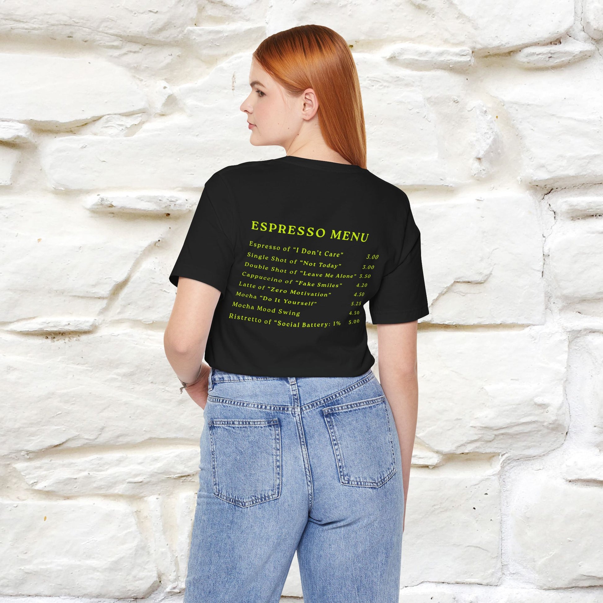 "More Espresso Less Depresso" |Cat T-Shirt | Nunu&Miao Studio - Nunu&Miao Studio